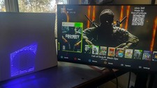 Custom White Xbox 360 Slim Console Bundle Blue Led Lighting 500gb Hard Drive Custom White Xbox 360 Slim Console Bundle Blue Led Lighting 500gb Hard Drive