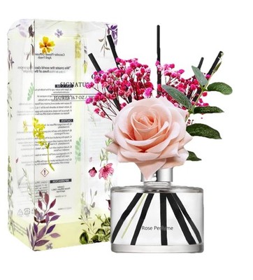 COCODOR Signature Rose Flower Perfume K-Beauty Reed Diffuser 6.7 Fl. Oz. 200 ml