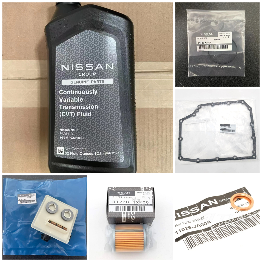 JF023E GENUINE Nissan NS-3 CVT 5qt Transmission Service Kit Sentra