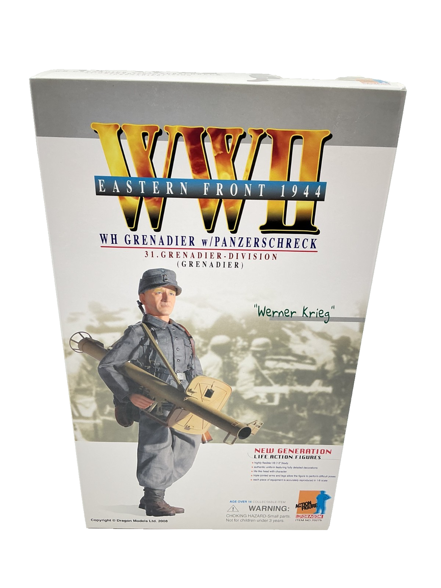 Dragon 1/6 WWII WH Grenadier W/ Panzerschreck WERNER KRIEG 1944 No