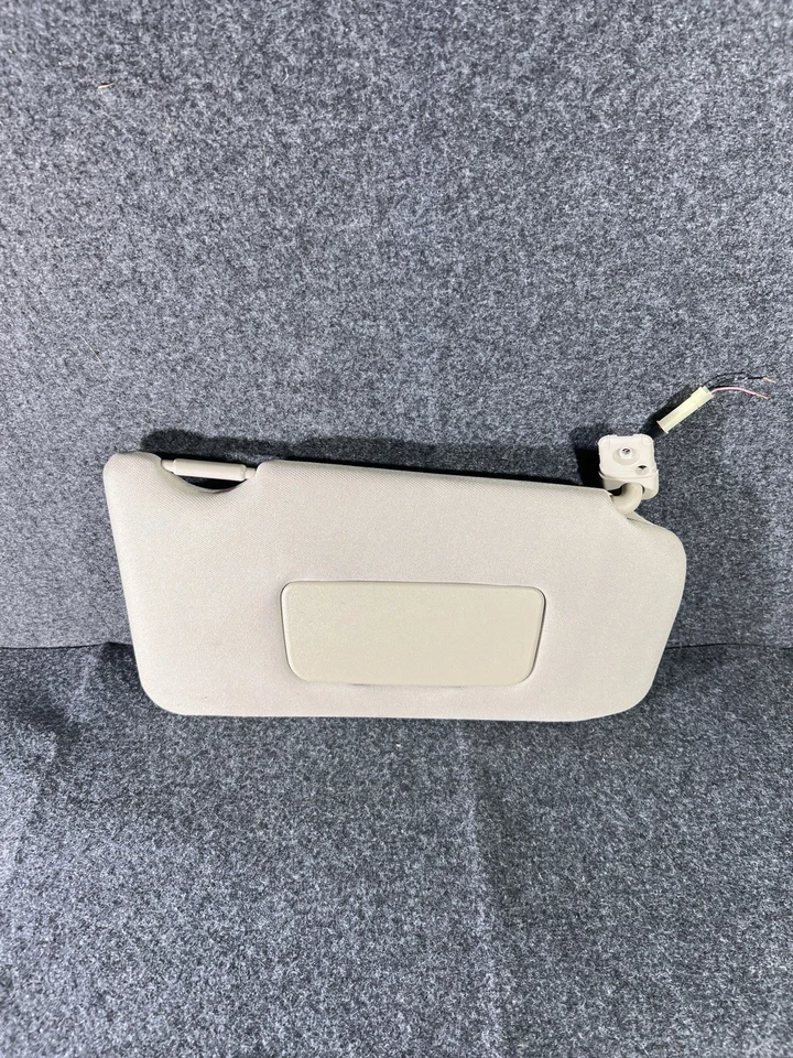 2009-2012 Nissan Altima Sun Visor Lighted Driver Passenger Set Pair Beige OEM - Image 3 of 4