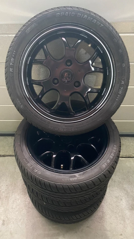 BRABUS-Monoblock Felgen Radsatz Smart 450 451 schwarz....Topzustand... - Bild 3 von 4