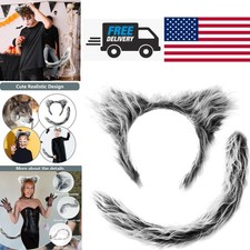 Versatile Wolf Ears and Tail Set Ideal for Theatrical Performances and Events