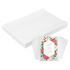 120 Pack Vellum Paper, 5x7 Inch Vellum Jackets Pre-Folded Envelopes