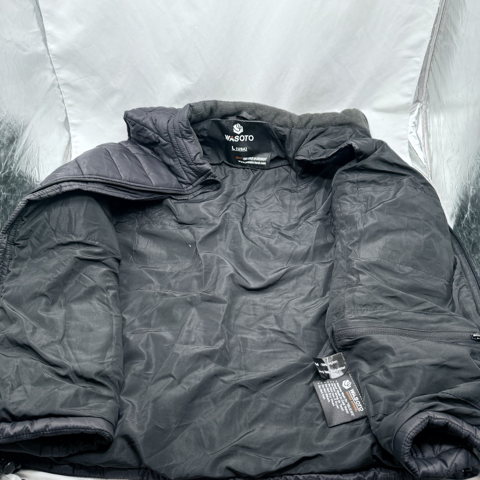 Heated Vest for Men 16000mAh Battery Pack Charger Lightweight Heated Large READ!