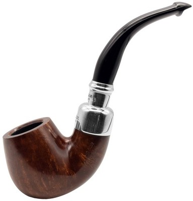 Peterson System Smooth Silver Spigot 9mm FILTER Medium Bent Billardrohr 314-A