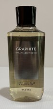 Bath And Body Works 3-in-1 Hair, Face Body Wash Men's Collection GRAPHITE New