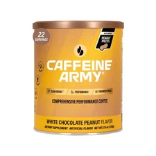 CAFFEINE ARMY White Chocolate Peanut | Comprehensive Functional Coffee with M...