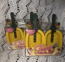 NEW Silicone Pineapple Popsicle Mold Tropic Like Its Hot 4 Molds, Sticks & Lids