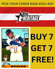2025 Topps Heritage Baseball BASE #201-400 You Pick & Complete a Set!