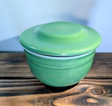 Emile Henry Butter Bell Crock Keeper Beurrier Green Dish with Lid France 16.10