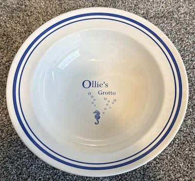 Pottery Barn Resort Pasta Bowl Seahorse Ollie s Grotto Dish Retired 10'' Round