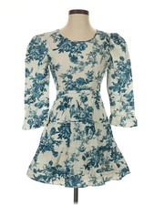 LoveShackFancy Women Blue Cocktail Dress 0
