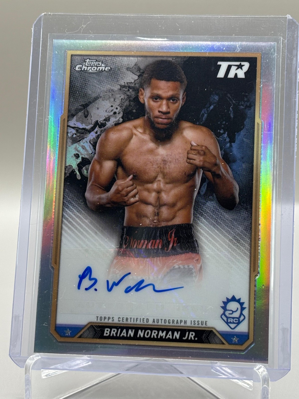 Brian Norman Jr. 2024 Topps Chrome Boxing #CBA-BNJ Chrome Autographs