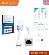 RJ45 to 6-Pin Ethernet Cable Adapter for Philips Hue/WiZ Lightstrip 2 Pack - ...