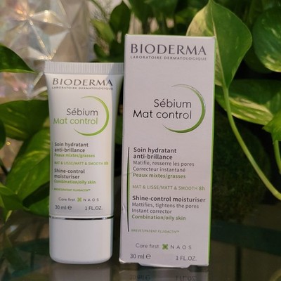 Bioderma Sebium Mat Control Shine Oil Moisturizer Tighten Pore Corrector Hydrate