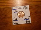 1951D Lincoln Cent Gem BU+ SPLENDID!!! PQ!!! NICE!!!!!!