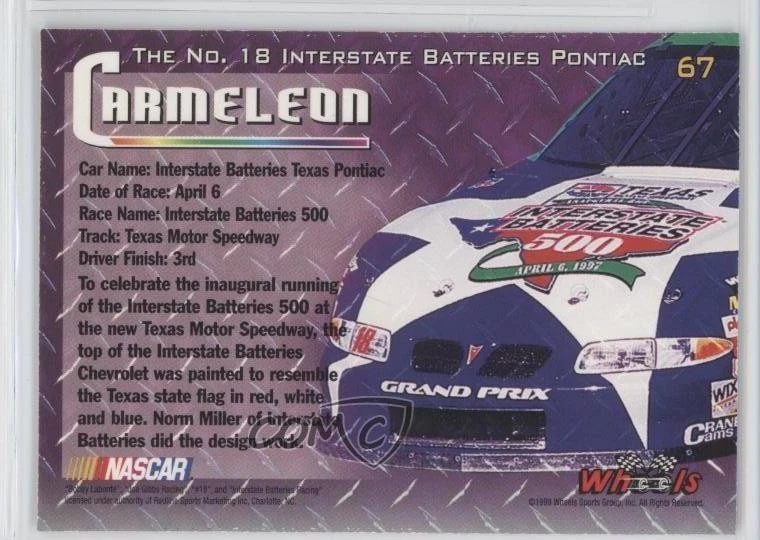 1998 Wheels High Gear Bobby Labonte #67 HOF - Image 2 of 2