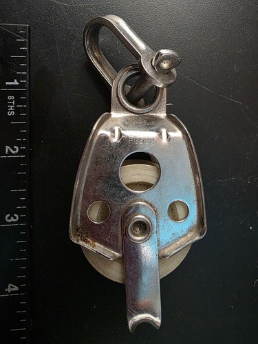 FICO Marine Single Sheave Block FG522 Sailing Gear And Hardware With D Shackle 
