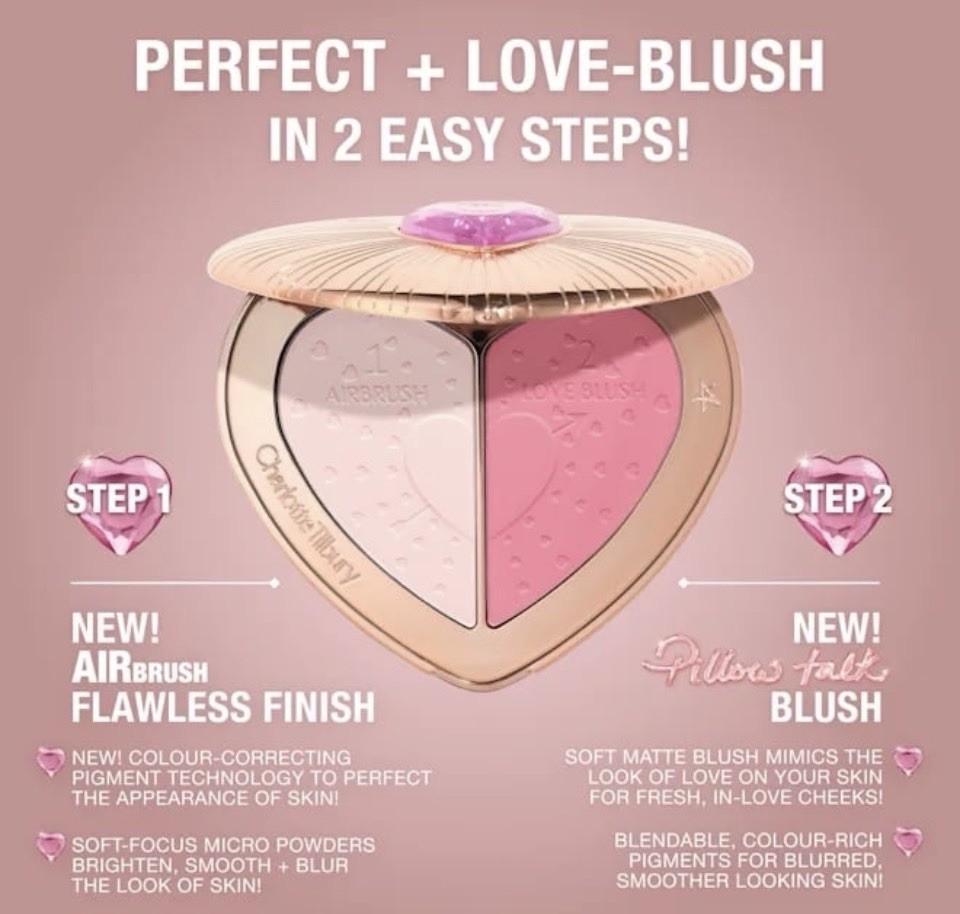 Charlotte Tilbury~Beauty Soulmates Face Palette~Pillow Talk