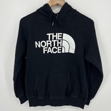 The North Face Hoodie Women's Size M Black Pullover Drawstring Pocket Logo