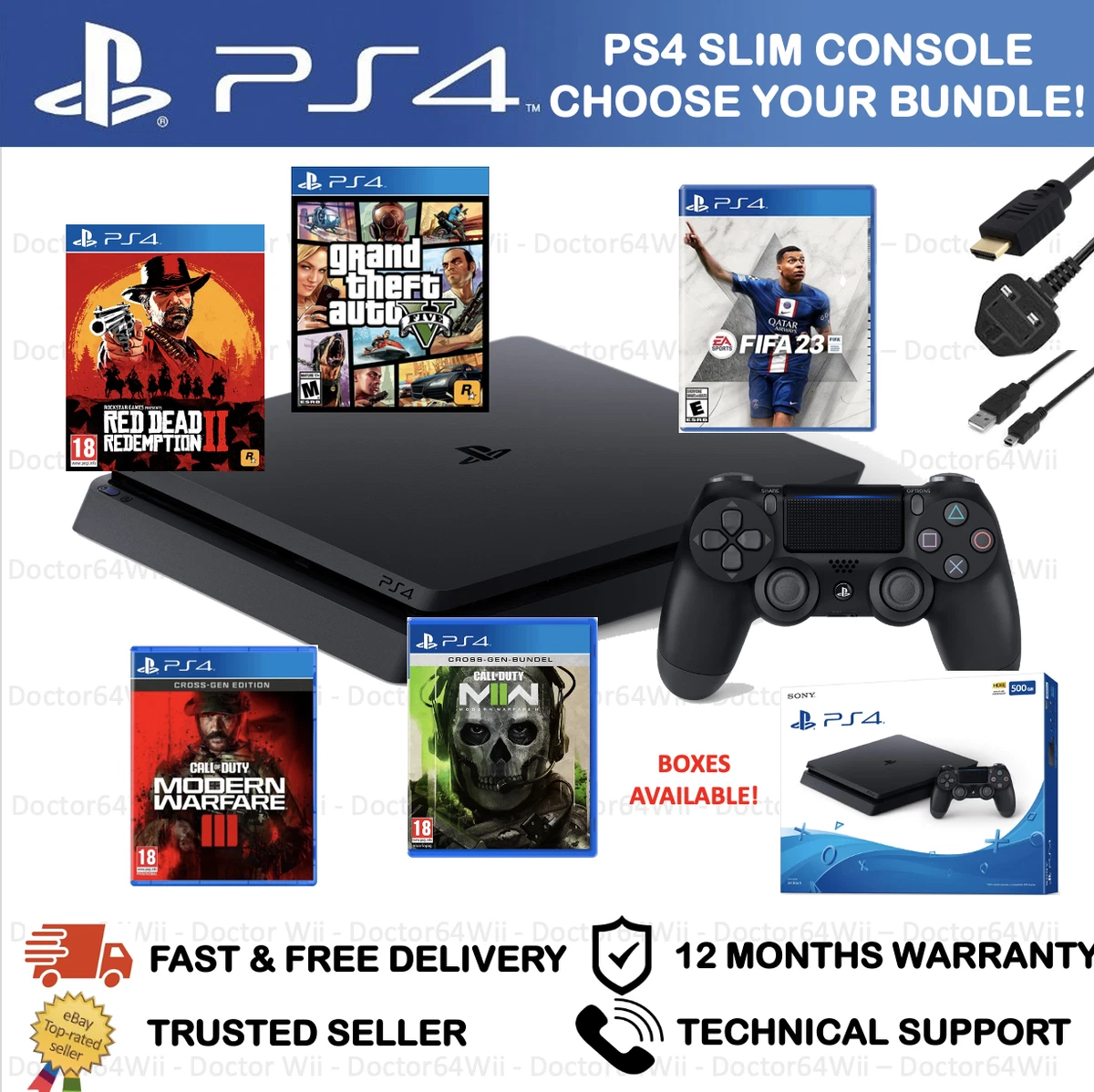 Ps4 Slim Black 500GB