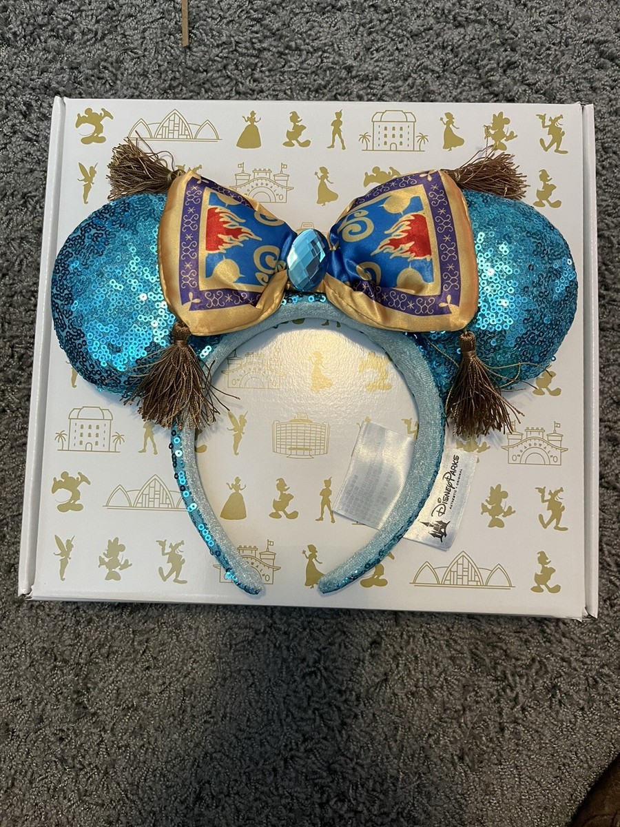 Disney Aladdin Jasmine Magic Carpet Bow Sequined Minnie Ears  display picture 1