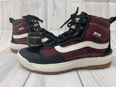 Vans Ultra Range Eco Dry Shoes Boots Mens 7.5 Women s 9 Maroon/black