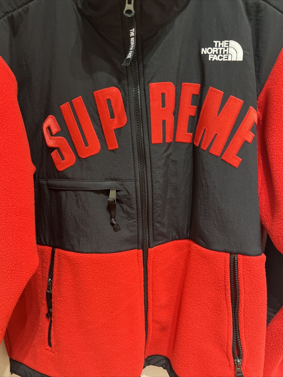 Supreme x The North Face Arc Logo Denali Fleece SS19 Red Size L Pre-owned ￼