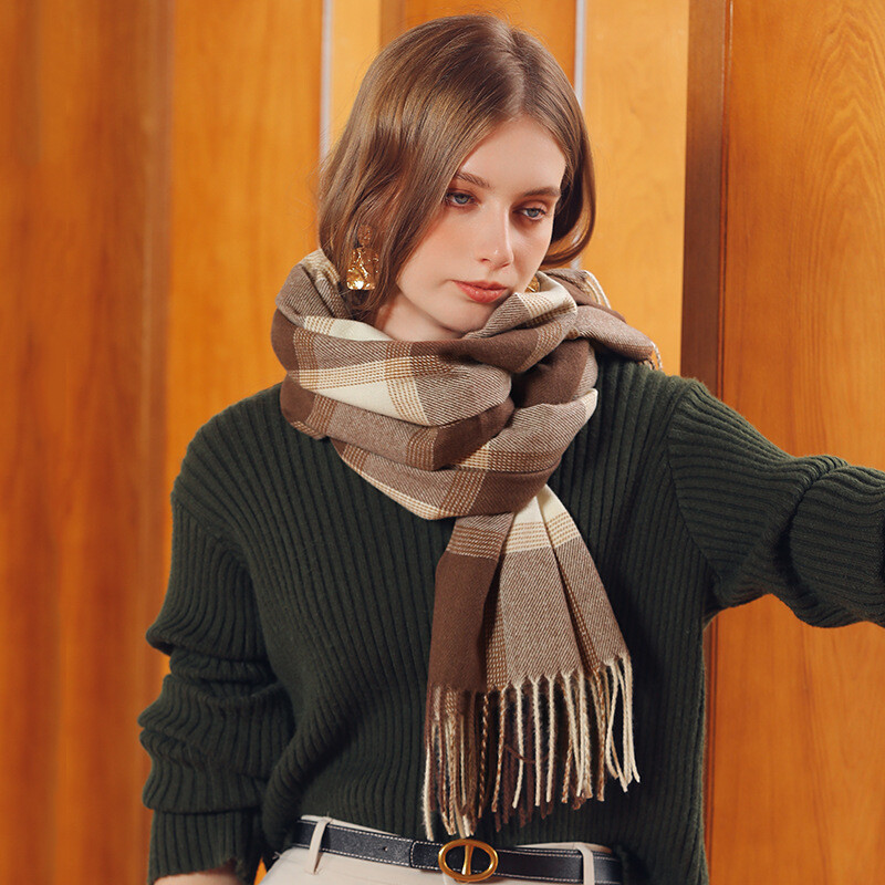 Santorama Echarpe Roll Up Unisex Cashmere Soft Luxurious Cozy Long