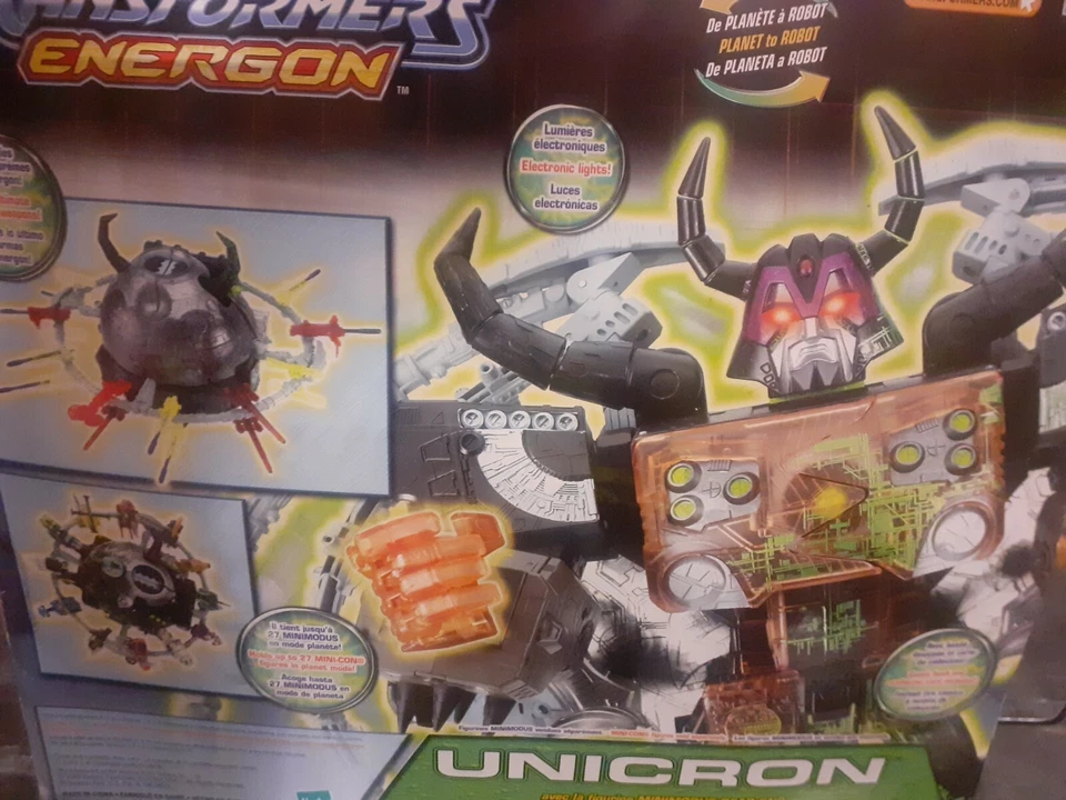 Transformers Energon - Unicron - with Minimodus Dead End Mini-Con Figure - RARE - Image 2 of 4
