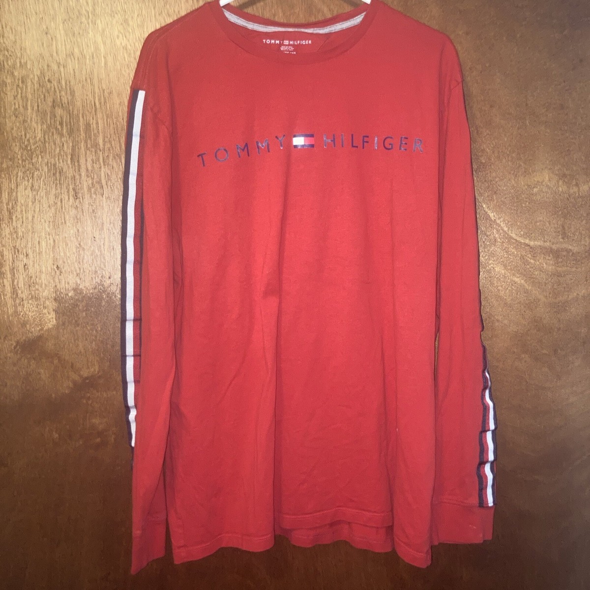 Clothing Red Tommy Hilfiger Long Sleeve Tommy Hilfiger Long