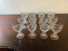 38 St. Louis Crystal Trianon Model White Wine Glasses Price Per Piece 