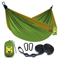 SZHLUX Camping Hammock Double  Single Portable Hammocks with 2 Tree Straps, ...
