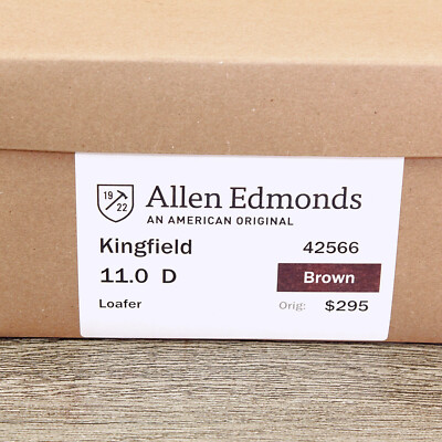 Allen Edmonds KINGFIELD 11 D Brown * with new Cedar Trees | eBay display picture 1