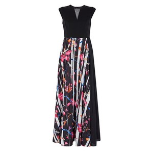 violetta pleated maxi dress