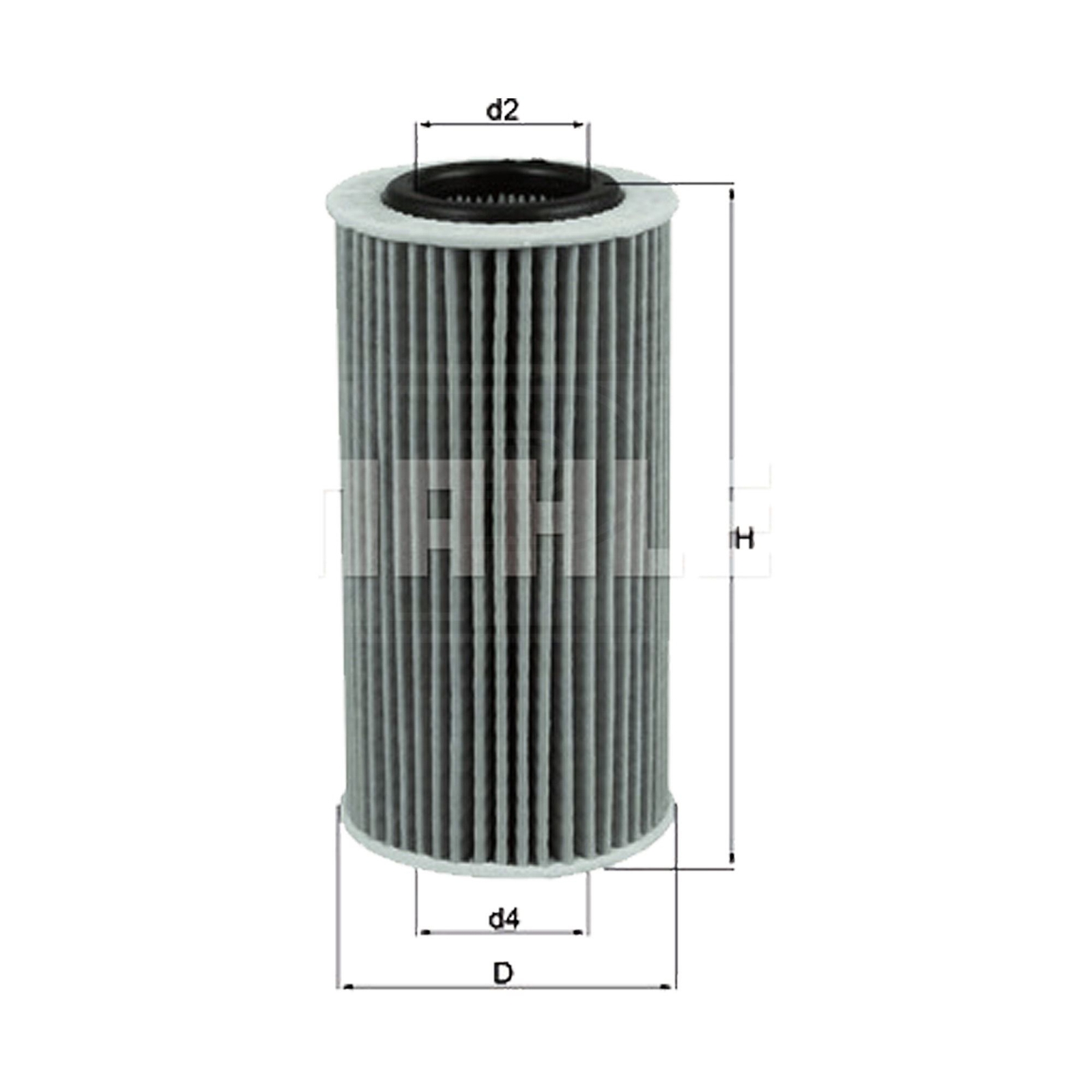 Car Oil Filter Element MAHLE OX1076D OX 1076D - OE Matching Fit & Quality