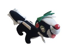 R Dakin Co Japan Vtg 1960s Dream Pets Stuffed Animal Black White Skunk