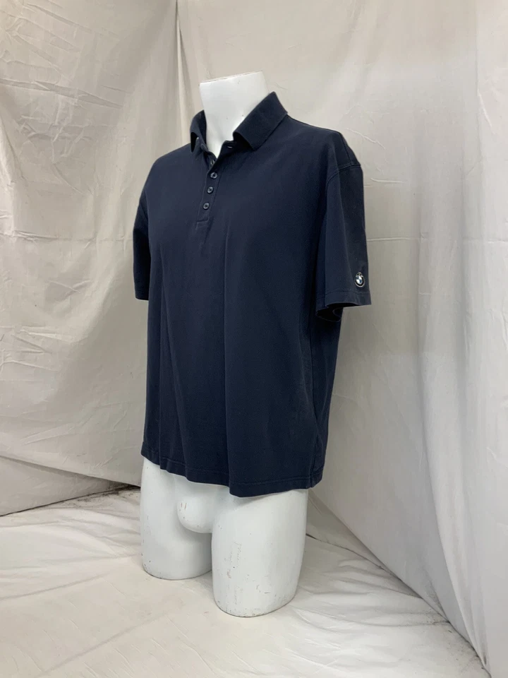 Camisa BMW L Polo Azul Manga Corta Algodón Elástico YGI O2-155 Foto 4 de 4