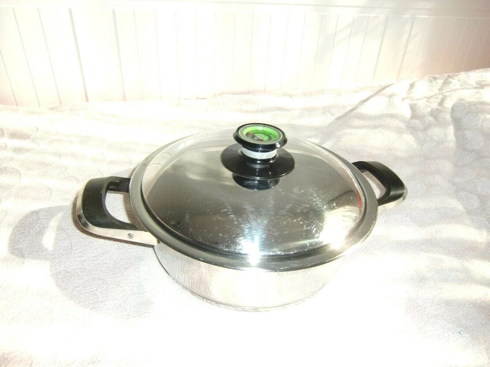 AMC Topf 2 Sterne mit Visiotherm Deckel 2 Teilig 24 cm 3,3 Liter