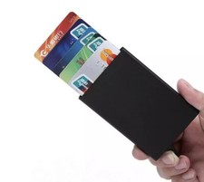 Pop Wallet Card Holder Aluminum Case RFID Blocking and Slide Pop Up