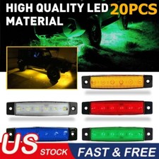 20 Pods Led Rock Underbody Wheel Lights For Jeep Offroad Truck Utv Atv Boat