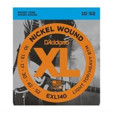 D'Addario EXL140 Nickel Electric Strings, Light Top/Heavy Bottom, 10-52