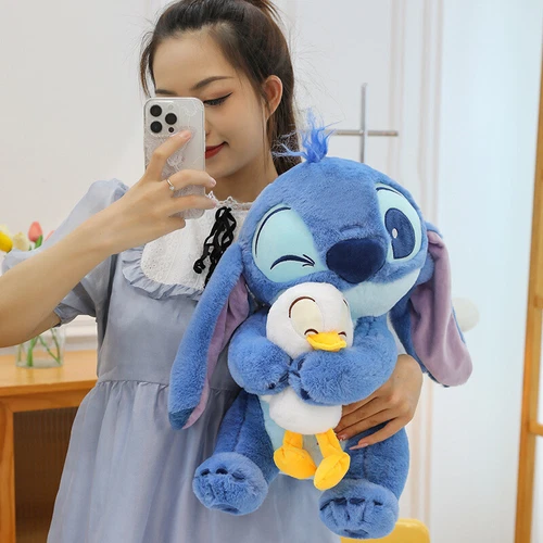 2025 Lilo Stitch duck Plush Stuffed Disney Doll Stuffed Sleeping pillow Kids Toy - Picture 2 of 9