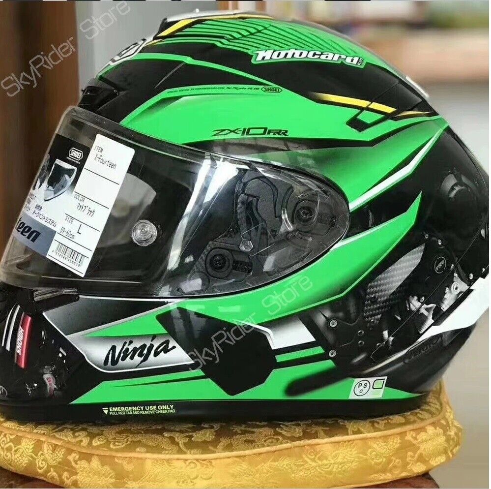 Moto GP Full Face Helmet KawasakI X14 Motorcycle ZX10R Marquez Motorbike
