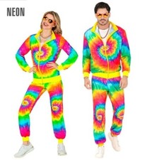 Unisex Neon Tie Dye Psychedelic Hippie Tracksuit