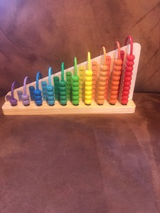 Melissa & Doug Add & Subtract Abacus Toy Educational Numbers Colors Wooden | eBay