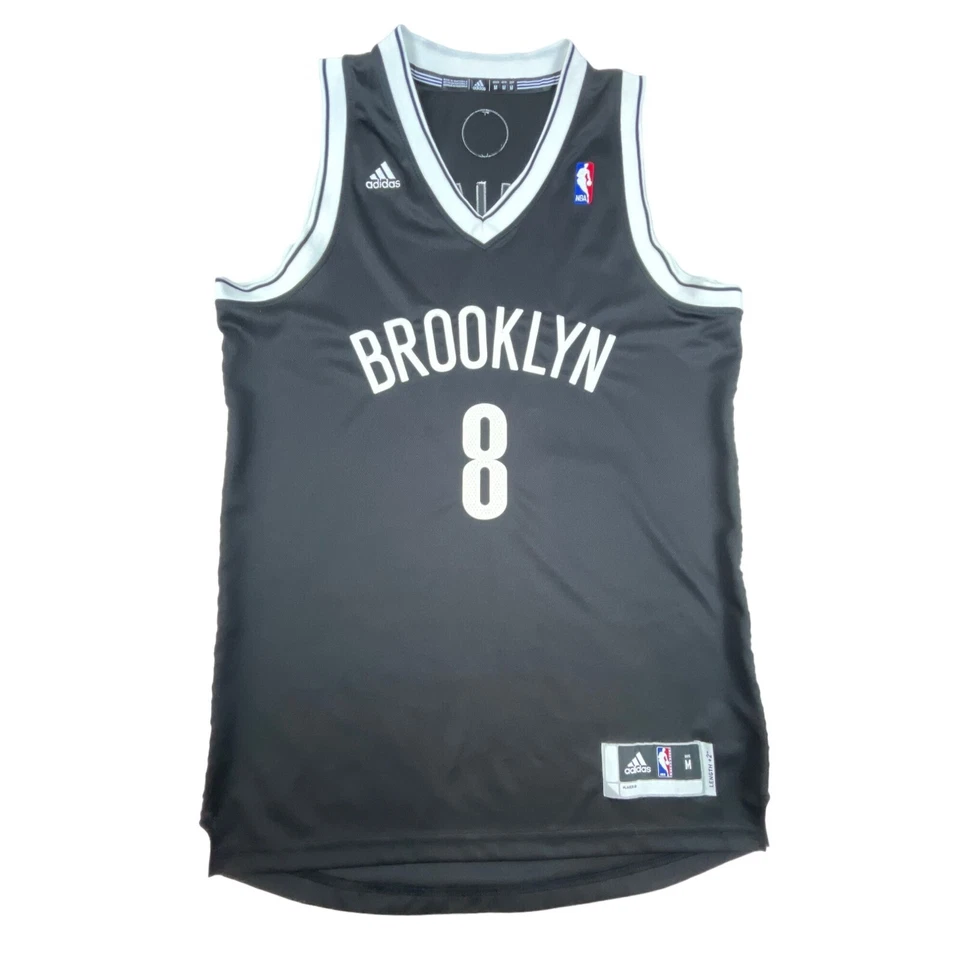 Camiseta Adidas Deron Williams #8 Negra Brooklyn Nets Baloncesto NBA Talla M Foto 2 de 4
