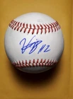 Autographed Baseball Game Used VIDAL BRUJAN ATLANTA BRAVES