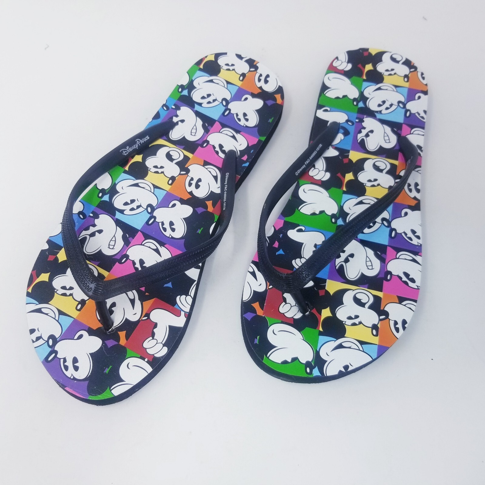 Disney Parks Mickey Mouse Sandal Flip Flops Women's Size US 11-12 | eBay
